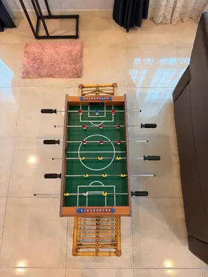 an overhead view of a ping pong table at PRS Bungalow Homestay in Ipoh
