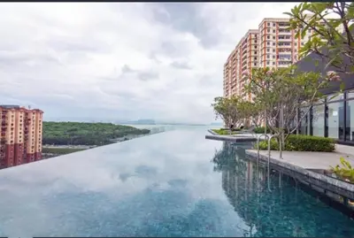a view of a river between two buildings at Wanderlust Retreat 3R by Urban Suites in George Town