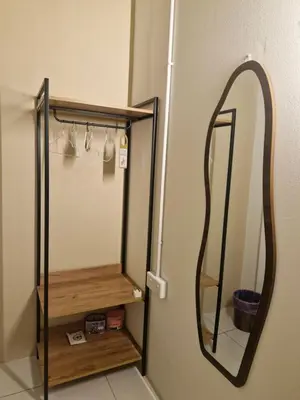 a mirror in the corner of a bathroom at Amore Stay by BNB4U in George Town