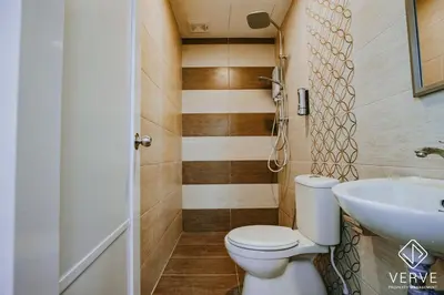 a bathroom with a toilet and a sink at Ipoh Town Area Avs Hotel by Verve in Ipoh