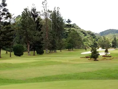 a view of a golf course with trees at Famous night market Cameron Highlands Nearby in Cameron Highlands