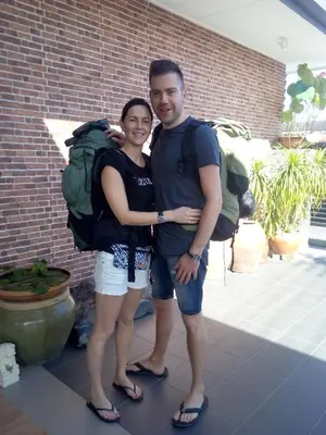 a man and a woman posing for a picture at Austin GuestHouse in Ipoh
