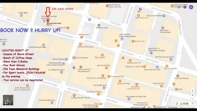 a map of the book now i hump up at Brick Box Hotel @ Oldtown Ipoh in Ipoh