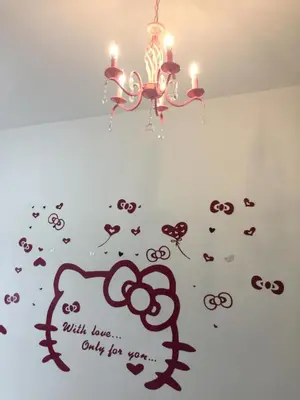a chandelier with a sign with love only for you at Cameron DreamWorld Apartment @ Golden Hill in Cameron Highlands