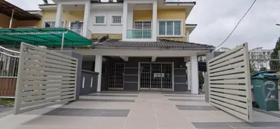 a house with a gate in front of it at My Home N2 @ Golden Hills Night Market in Cameron Highlands