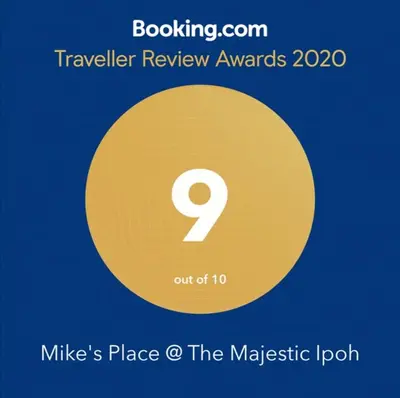 a yellow circle with the number on it at Mike's Place @ The Majestic Ipoh in Ipoh