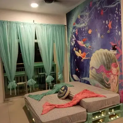 Blue Romance Mermaid Cameron Stay 9 pax Next to Night Market