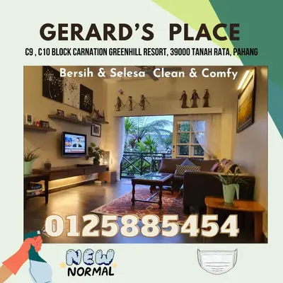 a flyer for a room with a living room at Gerard's 