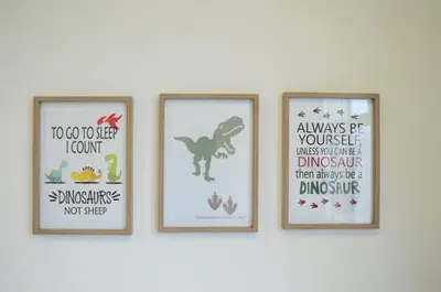 four framed pictures of animals on a wall at The Woodz Thematic Homestay - Cameron Highlands Golden Hills Night Market in Cameron Highlands