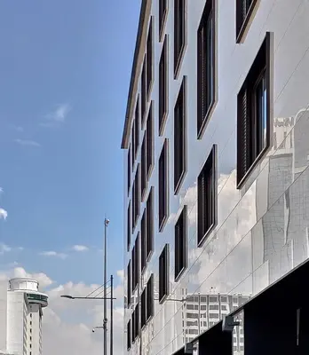 a building with many windows on the side of it at Loop On Leith George Town Penang Hotel in George Town