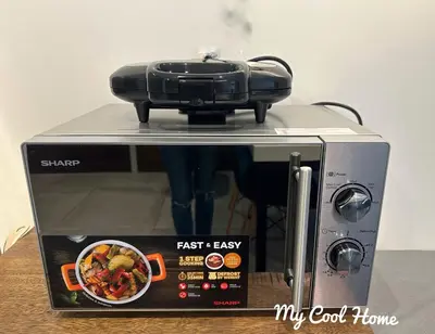 a toaster oven with a grill on top of it at My Cool Home x The Quintet @ Cameron Highlands in Tanah Rata