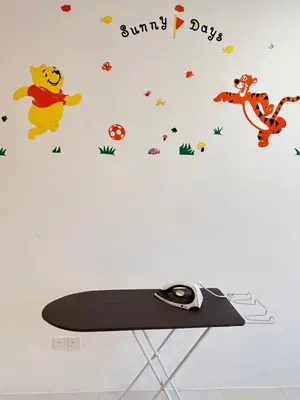 a wall with winnie the pooh andigger wall stickers at FuYoke Emerald Avenue @ Brinchang in Cameron Highlands