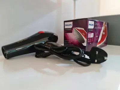 a black hair dryer and a box on a counter at Maritime Karpal Singh in George Town