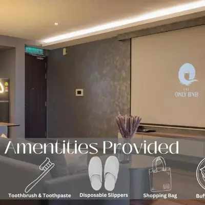 Opulent Seaview Projector Lounge by The Only Bnb