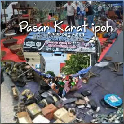 a picture of a crowd of people at a market at Homestay Ibu(Muslim sahaja) in Ipoh
