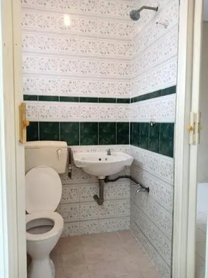 a bathroom with a toilet and a sink at SB PRIMA VILLA APRTMENT in Tanah Rata
