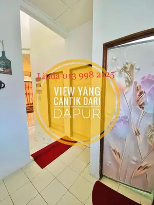 a sign on the door of a room with a view yancy cantank dart at LH Homestay Bandar Utama Gua Musang in Gua Musang
