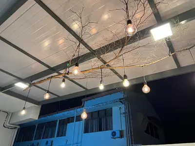 a group of lights hanging from a ceiling at GEORGETOWN 18Px 5R4B V KTV & JACCUZI SPA & POOL TABLE NEAR USM & LAM WAH EE HOSPITAL & HAN CHIANG HIGH SCHOOL - kids pool no more in Gelugor