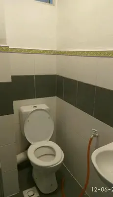 a bathroom with a toilet and a sink at Emily Homestay Cameron Highlands in Tanah Rata