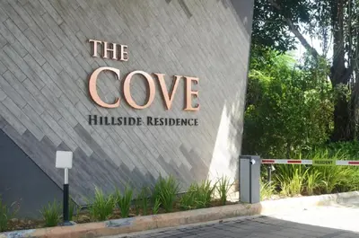 a sign on the side of a building at The Cove Ipoh Garden East, Taman Ipoh Permai, Garden East, 31400 IPOH in Ipoh